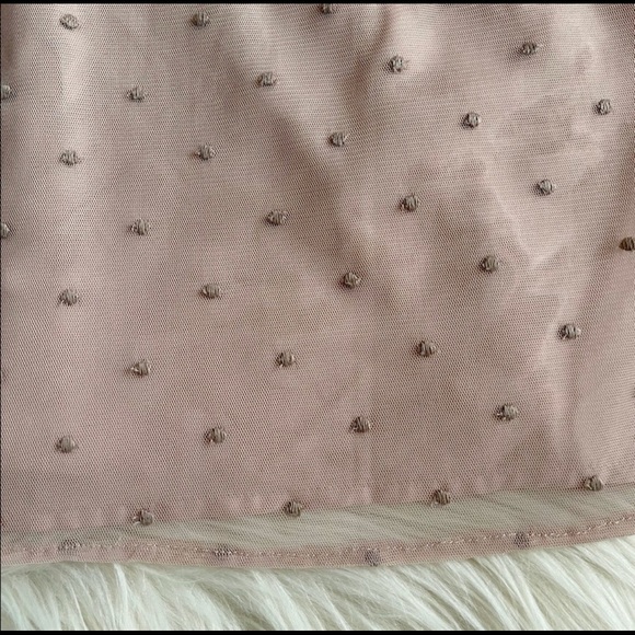 BB Dakota Women’s Sleeveless Roslyn Embroidered Dotted Mesh Pink Top EUC Size S - Picture 6 of 9